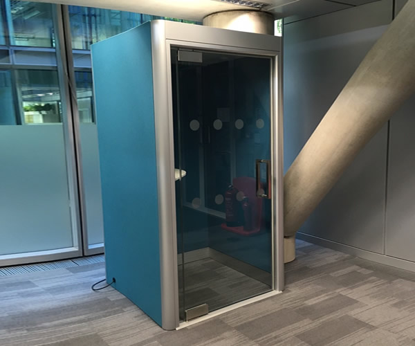 linear acoustic phone booth